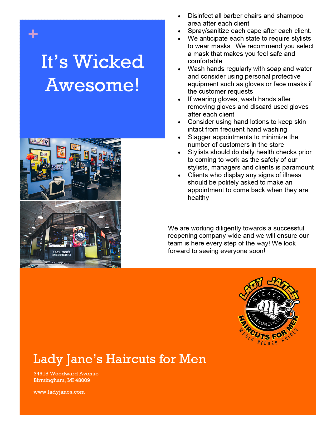 Lady Jane's Haircuts for Men The Road to Reopening